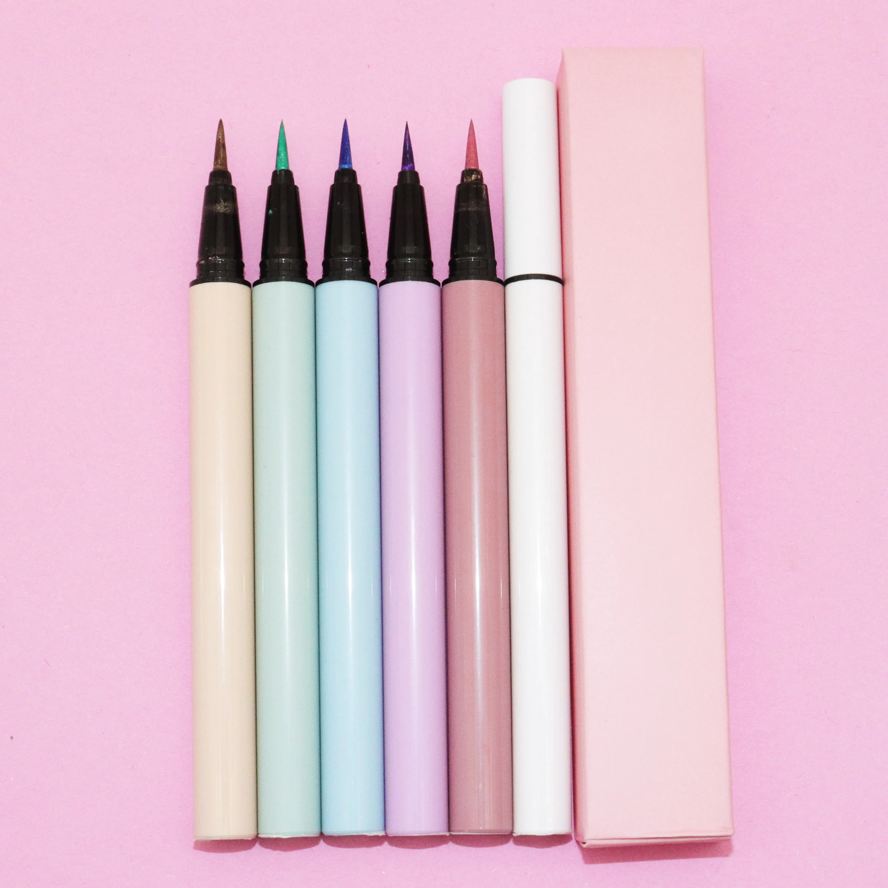 6 Colors Pearl Eyeliner Metallic Eyeliner Pencil Glitter Eyeliner for Women