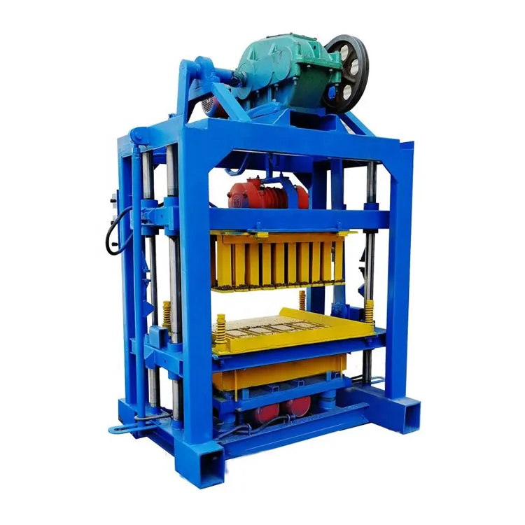 QTJ4-40 small hollow cement brick moulding block making machines fly ash bricks machine for sale in botswana
