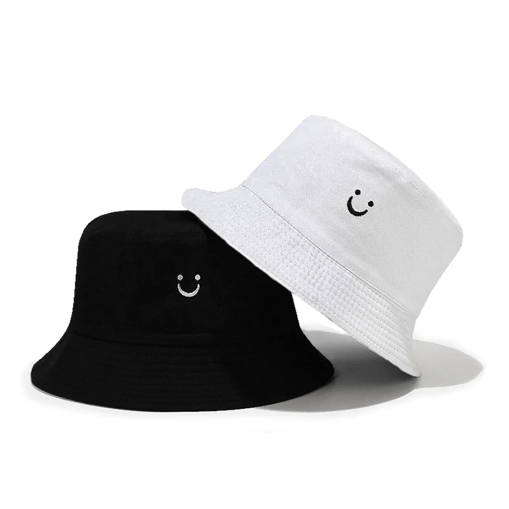 Outdoor Custom Cotton Bucket Hat Embroidery Popular Beach Travel Fisherman Caps Unisex Custom Reversible Bucket Hat for Men