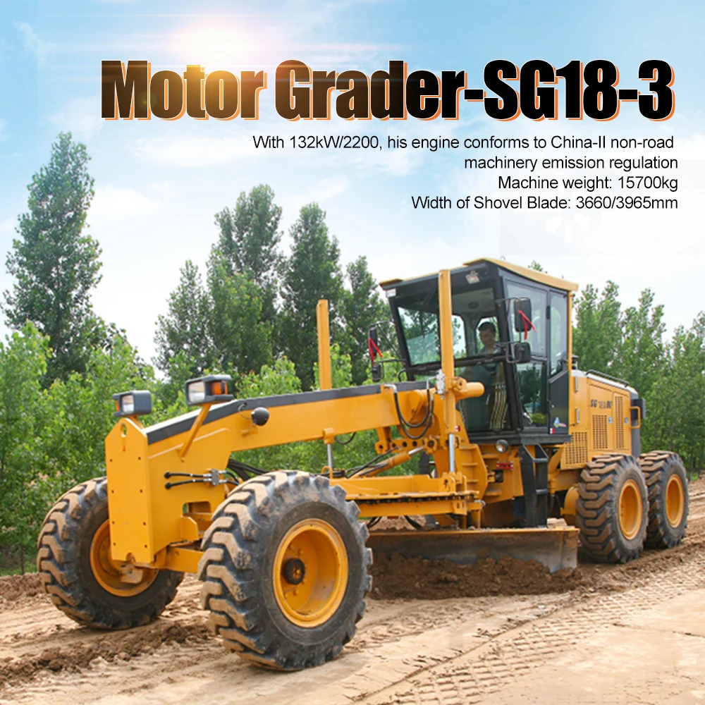 2023 new Hengwang grader construction equipment SG18-3 cheap grader for sale