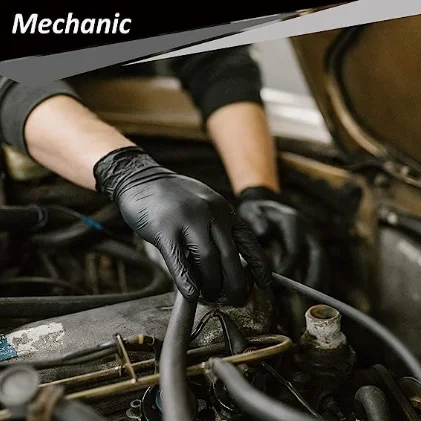 nitrile powder free 3.5g 4.5g 6g pink black blue purple glove black nitrile gloves for women housework