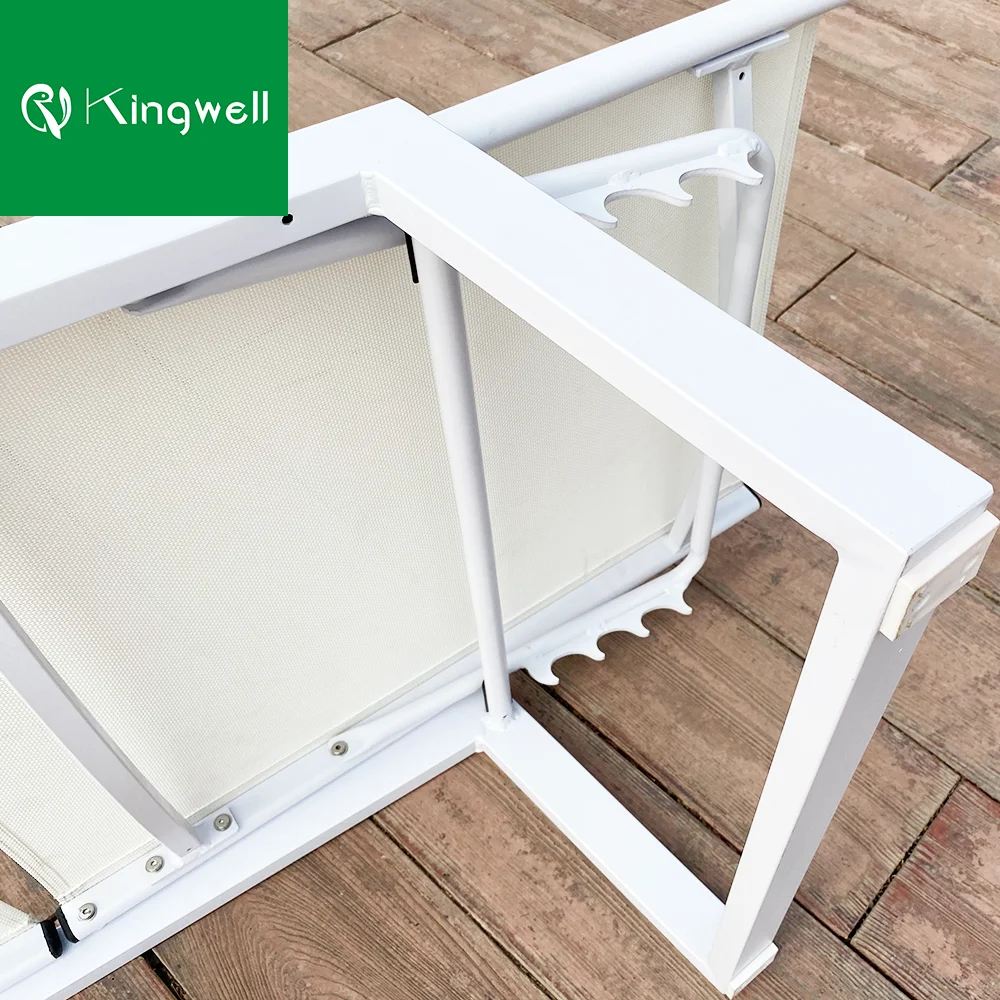 Aluminum outdoor pool furniture lounger sun beds for beach