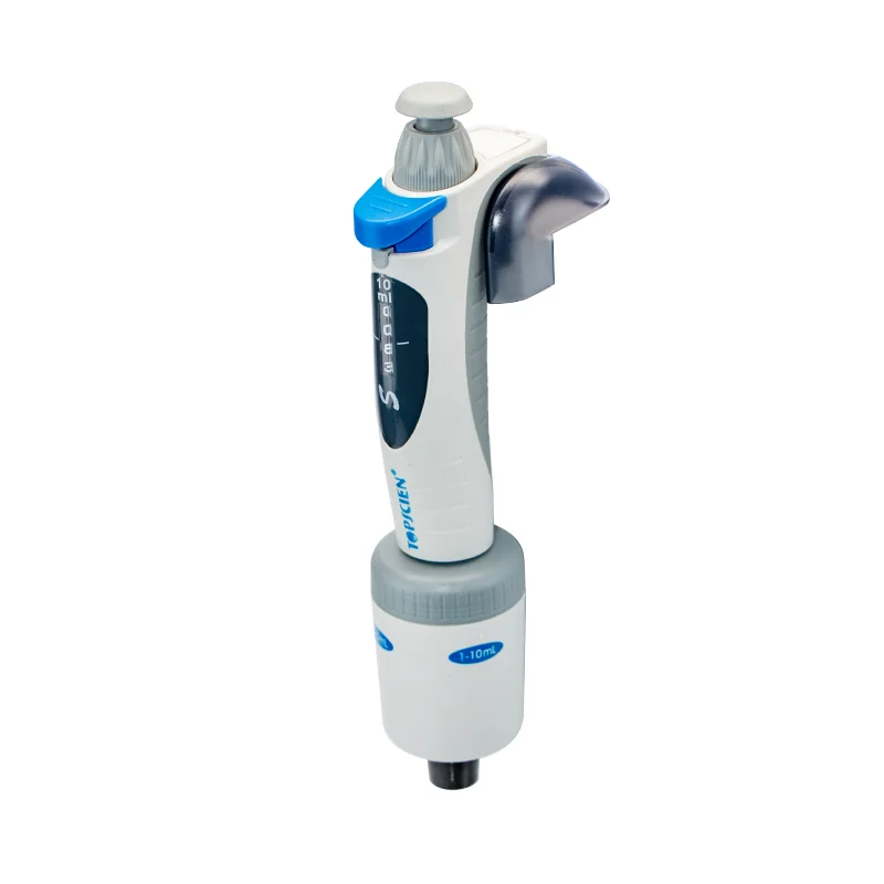 Single channel micro pipette large capacity sampler manual adjustable pipette gun 5 10ml