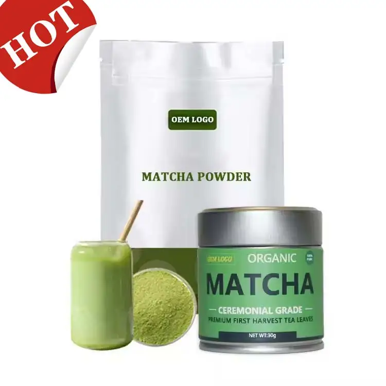Custom Private Label Premium 1kg Matcha powder containing sugar 3 in 1 Matcha OEM/ODM milk tea ingredients