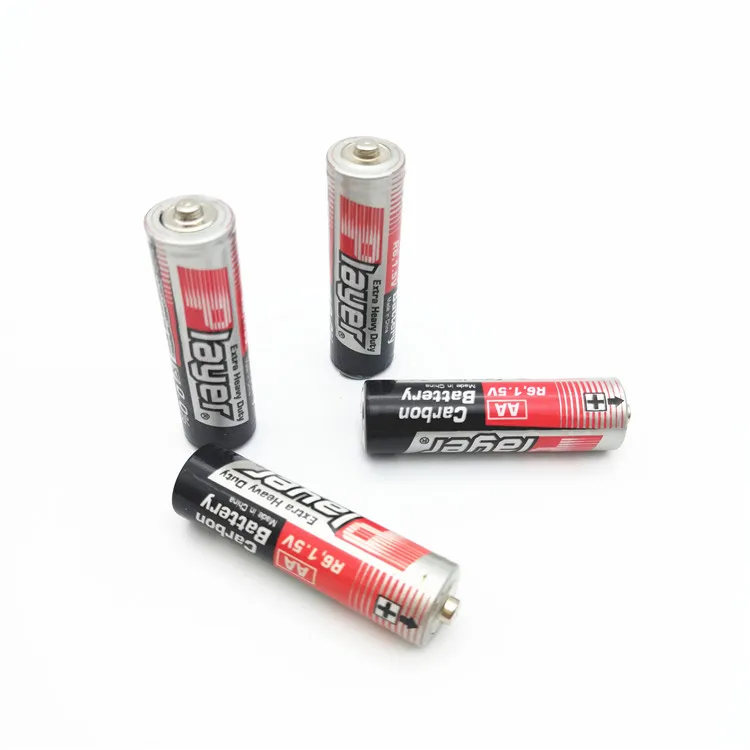 R6 UM3 AA Battery for Wireless Mouse 2 Pcs/Small Blister Card R Player 60 Mins 1.5V Dry Cell