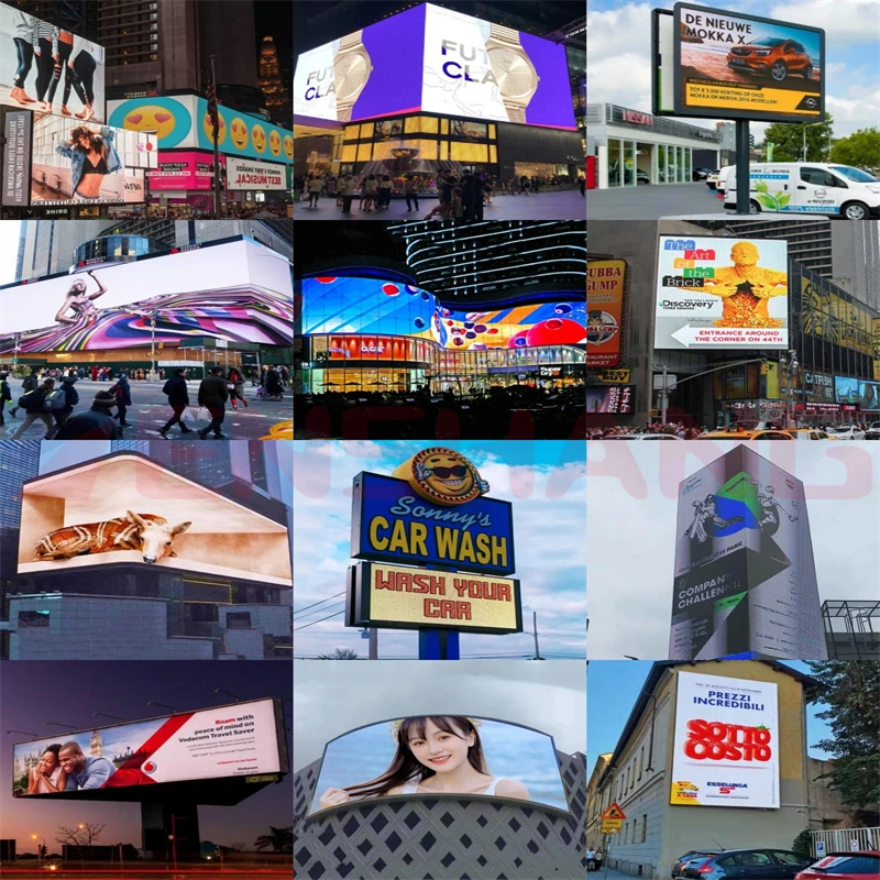 3d Hd Full Color Fixed Wall Mounted Outside Lighting Panel Advertising Video Av Wall Screen for Outdoor Led Display