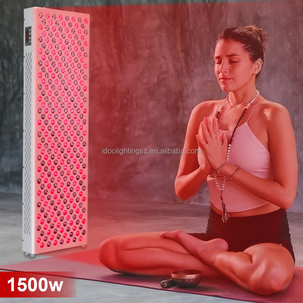 1500w 660Nm 850Nm Red & Near Infrared NIR Light Therapy Device Workout Recovery Full Body Panel