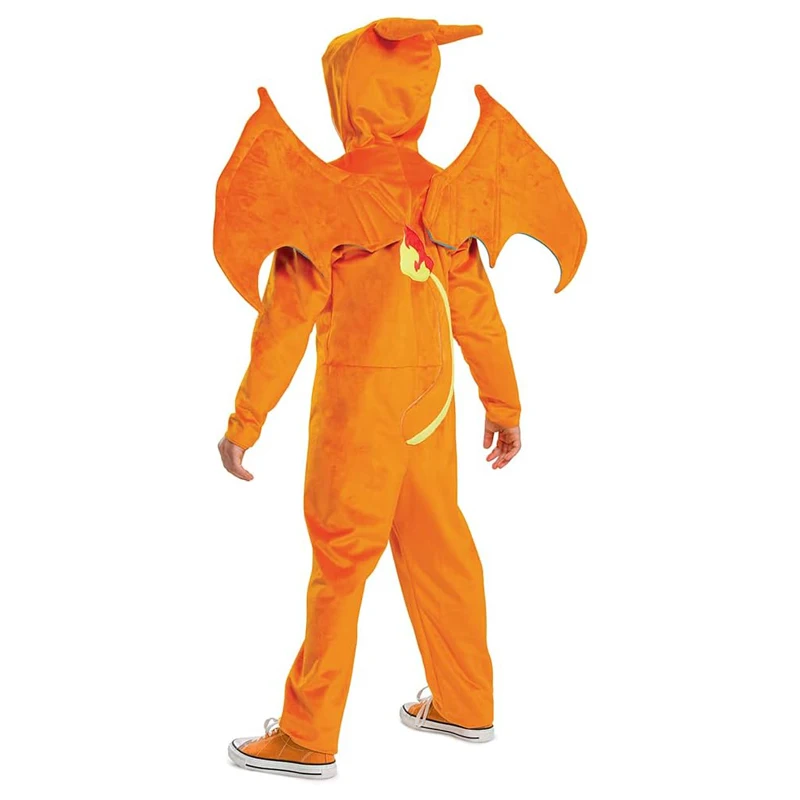 Charmander Cosplay Costume Halloween Cartoon Set for Party Children Stage Costume