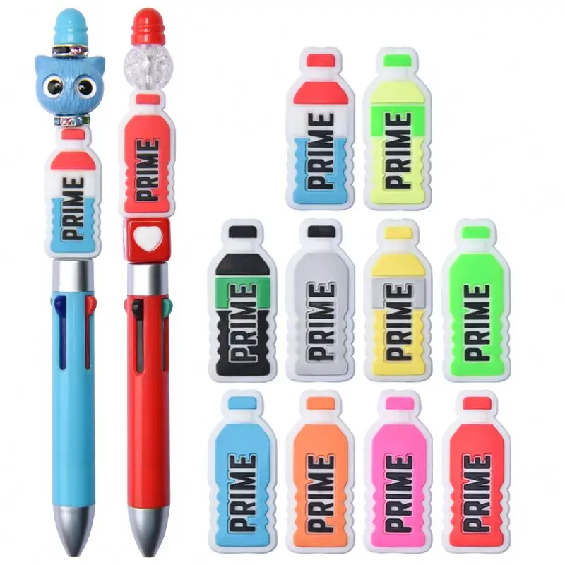 Factory Directly Wholesale New Prime Drink Bottle Theme 100% Food Grade Silicone Focal Beads For Beaded Pen