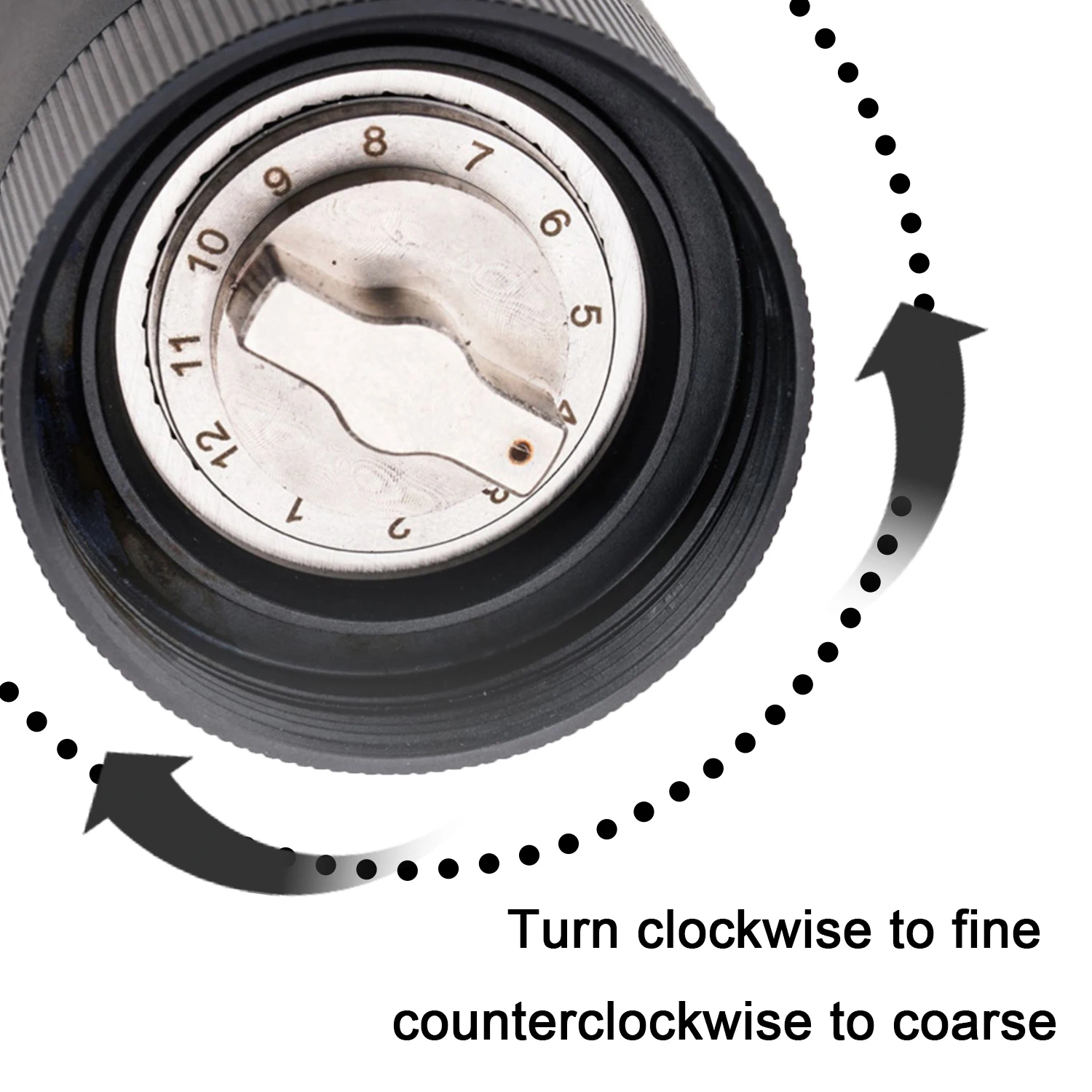 Aluminum Alloy 12 Grade Adjustable Settings Hand Espresso Grinder Small Manual Stainless Steel Conical Burr Coffee Bean Grinders