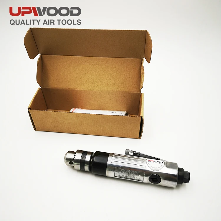 UW-D301 high quality 3/8' straight pneumatic air hand drill, speed regulating key chuck  air drill