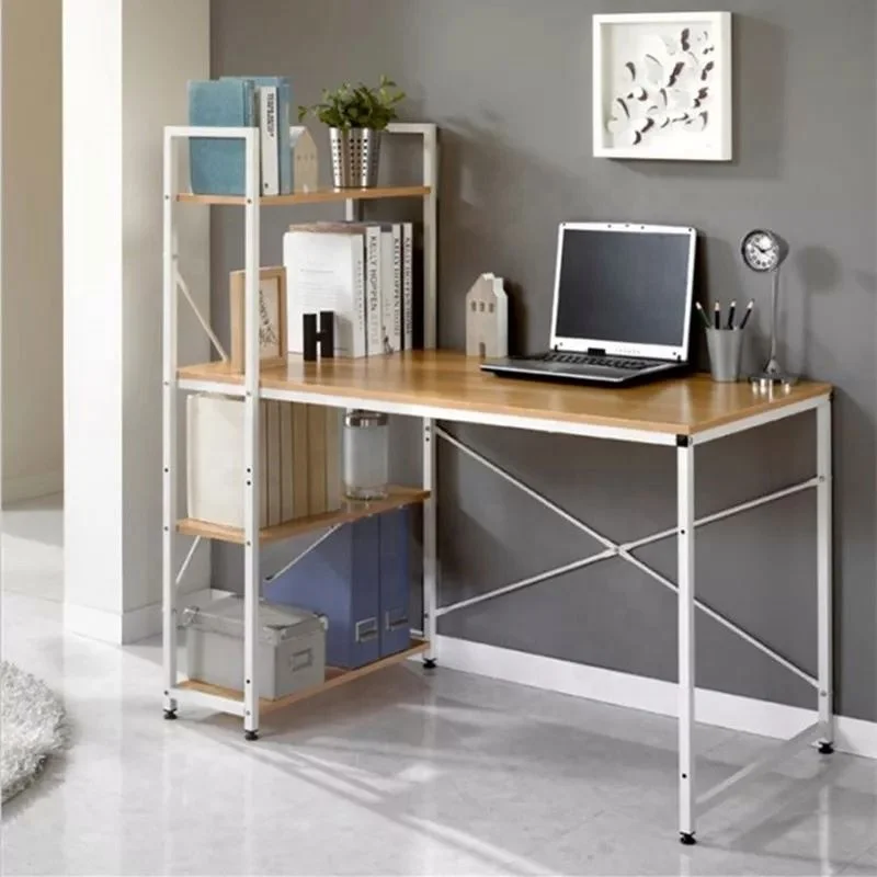 Distinguished Red Wood Office Desk for Professional Settings