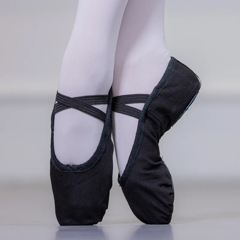 High Quality Canvas Soft Ballet Dance Shoes Elastic Lace 3001