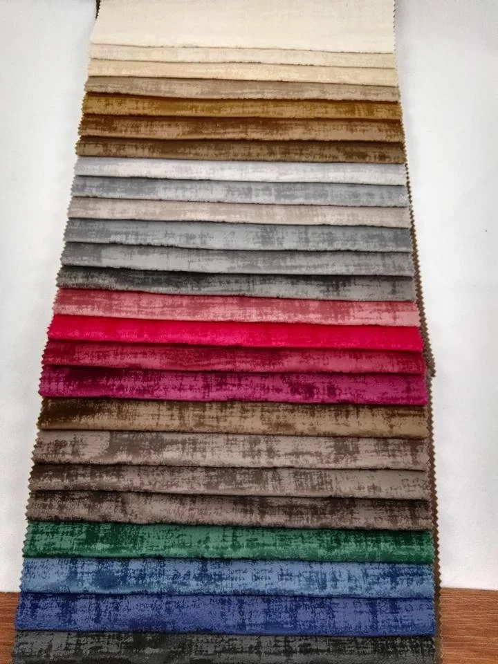 OEKO Italian velvet 100% polyester sofa fabric 300GSM composite home textile throw pillow fabric