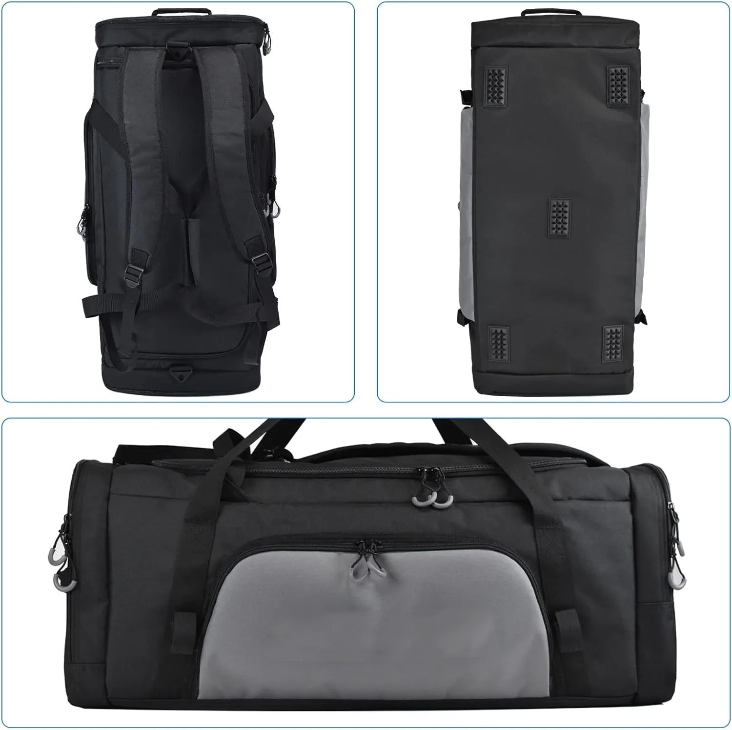 Wholesales New Design ODM OEM Black Nylon Lacrosse Equipment Bag Field Hockey Bag