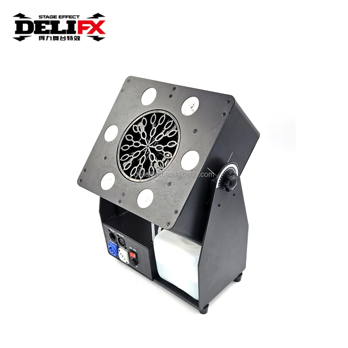 DELIFX enormous bubble output tiny bubble maker unique design built-in powerful fan mini bubble blower for wedding stage event