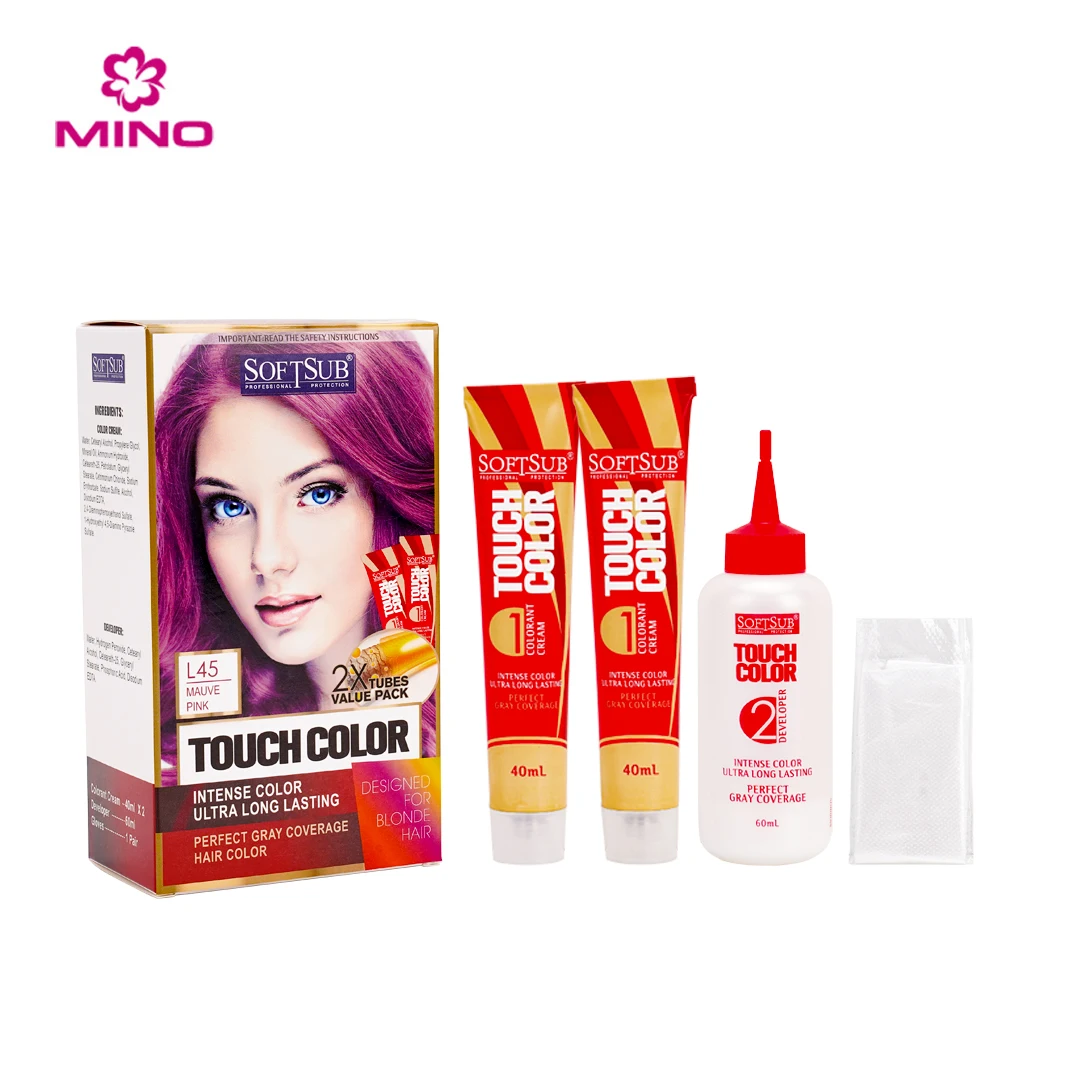 OEM Hair Dye Shampoo Coloring Permanent Comb Low Ammonia Natural Herbal Thailand Color Dark Brown Black Hair Directly