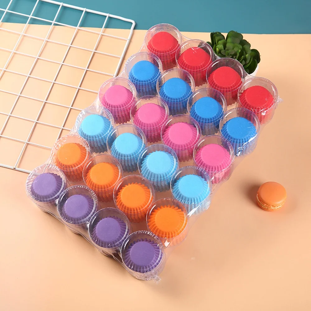 Cake cup liners pure  solid color  in PVC tube factory price