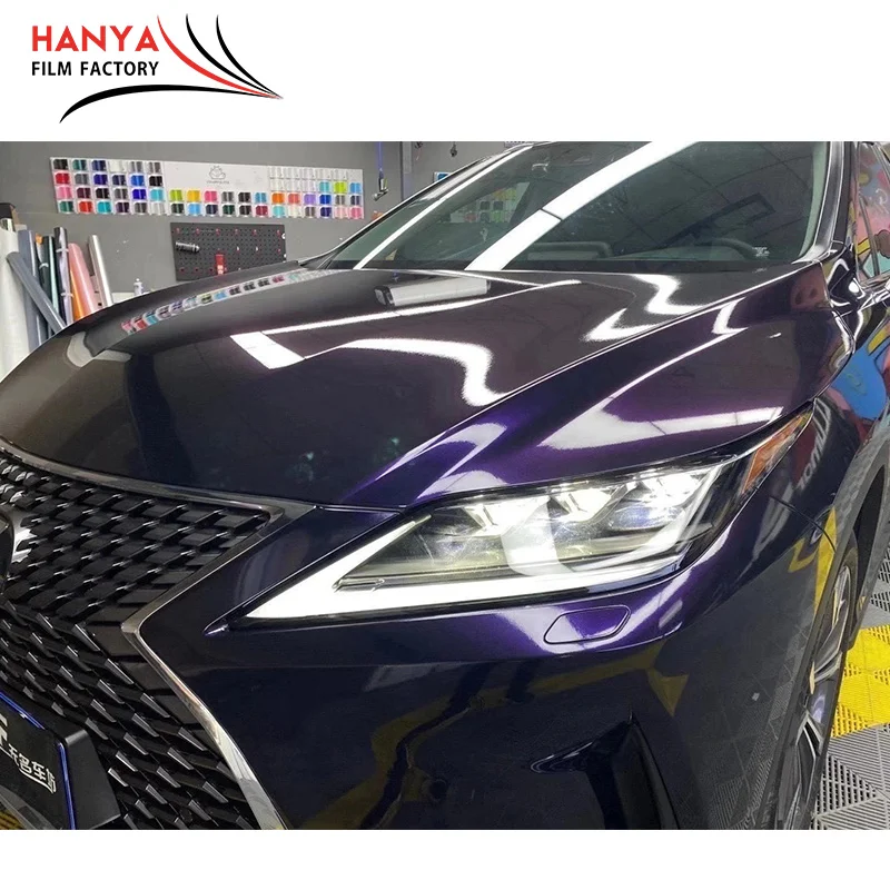 Air Bubble Free Car Wrapping Vehicle Ultra Gloss Twilight Purple Color  Wrap Vinyl Stickers Foil Glossy Car Wrap Vinyl Film