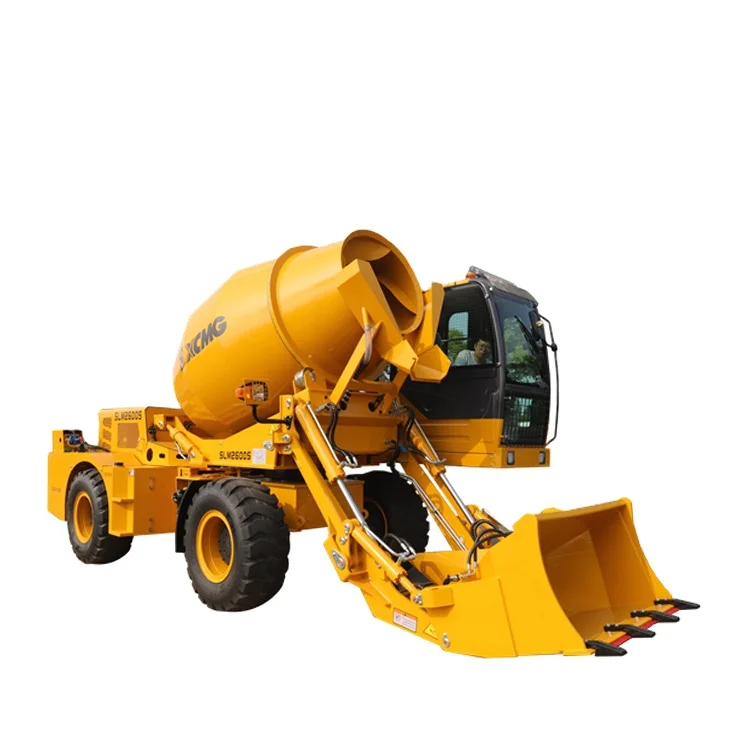 XCMG Official SLM2600S 2.6 Cubic Meters Auto Mobile Truck Self Loading Concrete Mixer Machine Price
