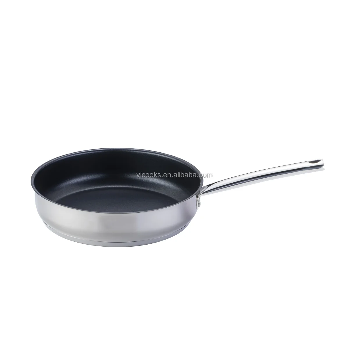 Top Rate Kitchen Cookware Food Grade Tri-ply Nonstick  Deep Fry Pan Large Frying Pan