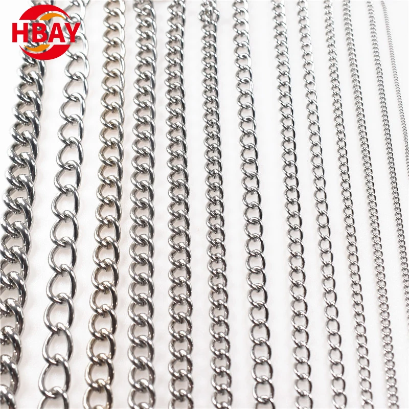Manufacturer Supplied 304 Stainless Steel Pet Leash Chain Handbag Decorative Zinc Transmission Chain