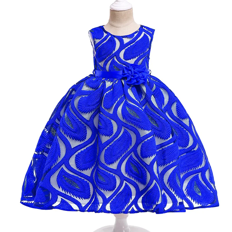  2021 summer red sleeveless kids frock designs girl clothing wholesale party
