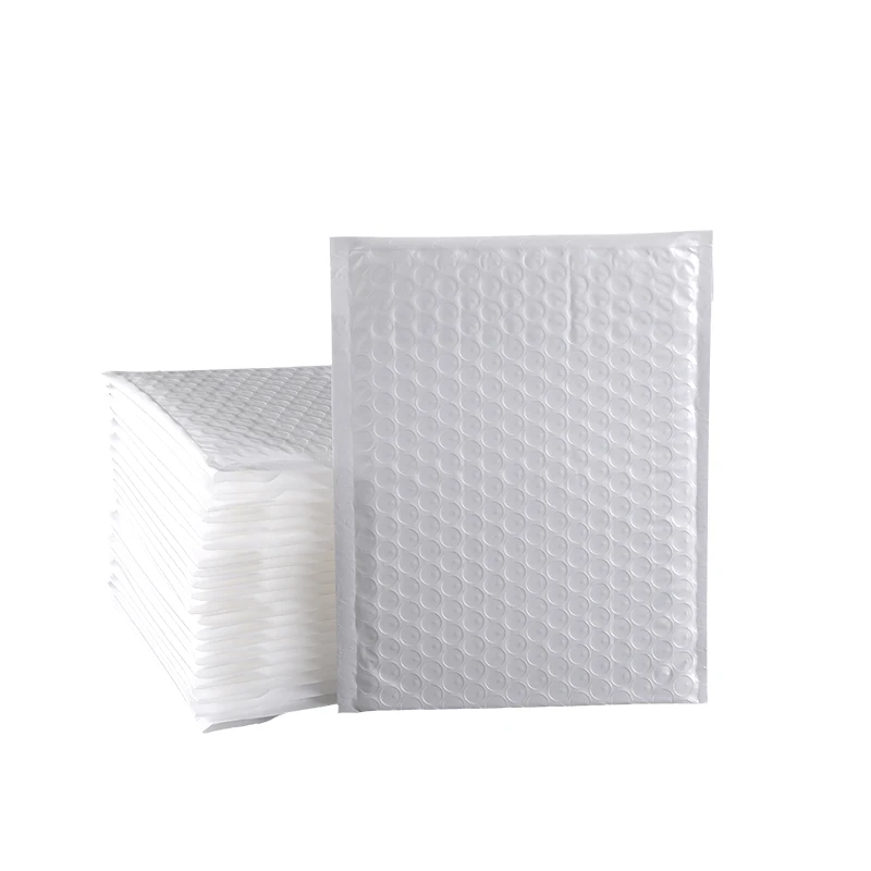 Factory  Custom Shipping Mailing Air Bubble Padded Envelope Pearlised white Poly Bubble Mailers Padded Envelopes