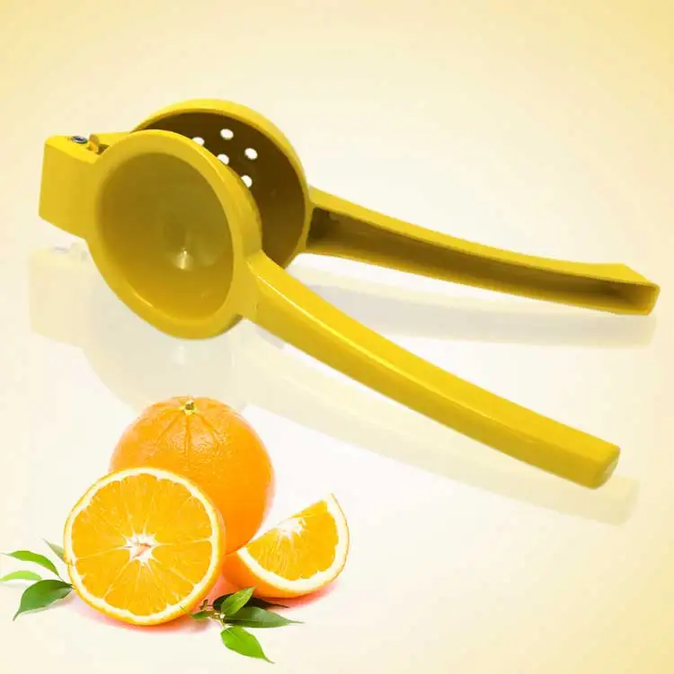 Premium Quality Metal 2-In-1 Lemon Lime Squeezer - Manual Citrus Press Juicer Hand Juicer Lemon Squeezer
