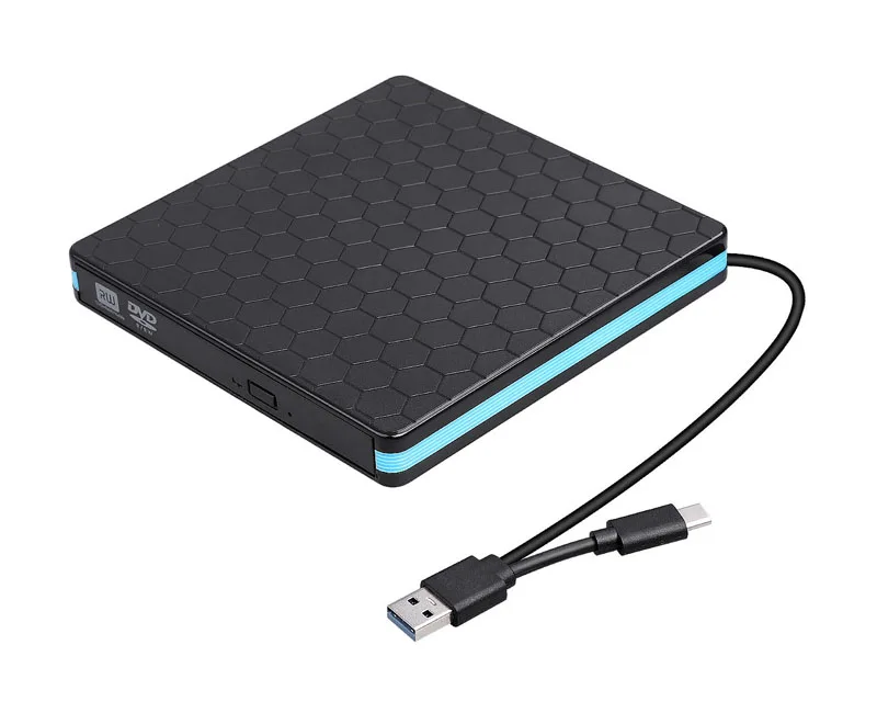  Внешний DVD-привод USB 3 0 портативный CD/DVD +/-RW-привод для ноутбука CD ROM горелка совместимая с ноутбуком настольным