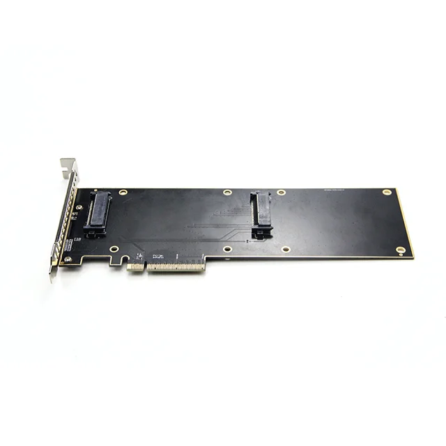 PCIE Riser Nvme 2 5 Ssd U.2 для PCIe X8 3 0 карта адаптера интерфейса SF-8639 gen3 32 Гбит/с SATA-Экспресс Двойной жесткий диск