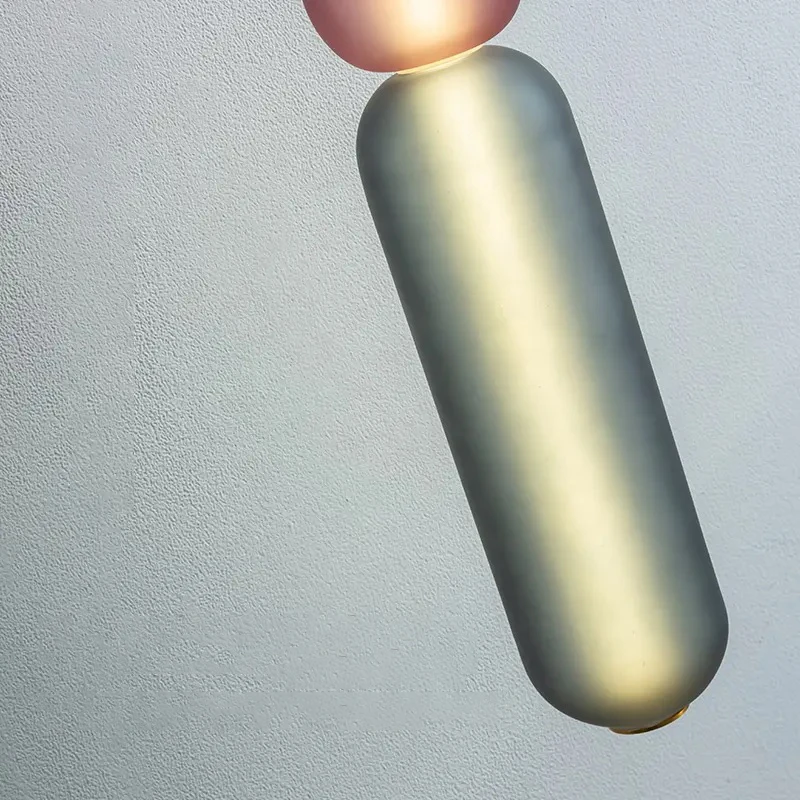 Modern E27 Led Interior Wall Light Hanging Wall Lamp Nordic Colored Glass Metal Iron 80 Home Office Modern Luxury