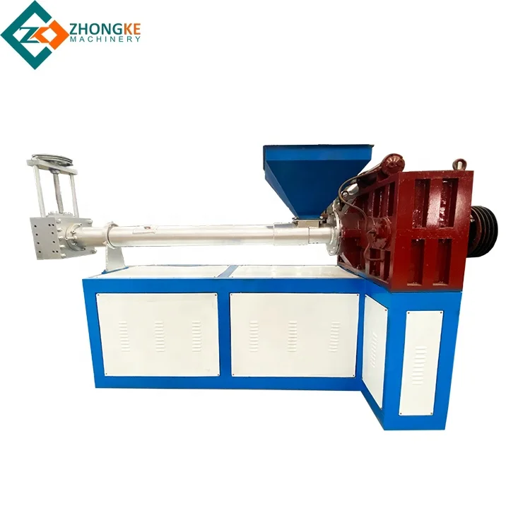 Plastic PE/PP/PET bottle strip plastic pelletizing auxiliary granulator machinery