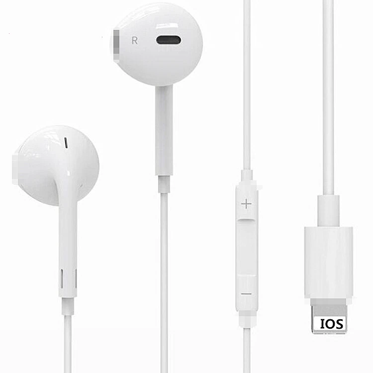 Бытовая электроника проводные наушники с подсветкой для IPhone 7 8 8P X XR XS Max HiFi стерео наушники-вкладыши микрофоном