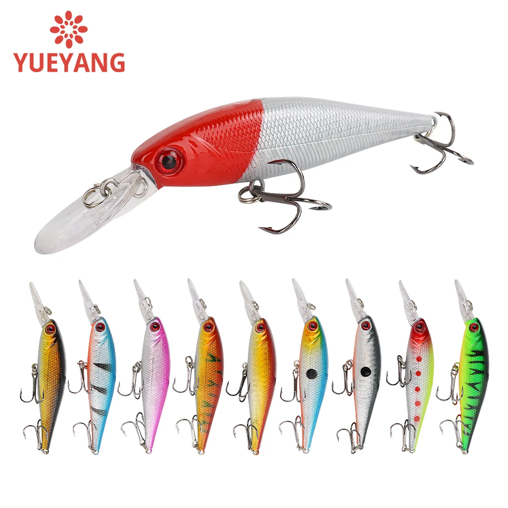 YUEYANG hot sale sea fishing equipment 3D eyes minnow lures fishing with good action Swim Bait Saltwater Casting Fishing Lures