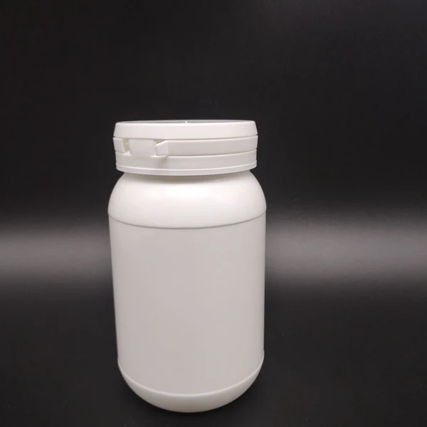 ISO manufacture new product round white  225ml  HDPE PE tamper plastic  medicine pill  bottle with tear off cap