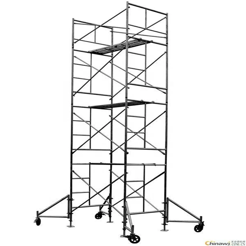 High strength steel frame scaffold step type light weight frame for sale inner building construction frame scaffolding