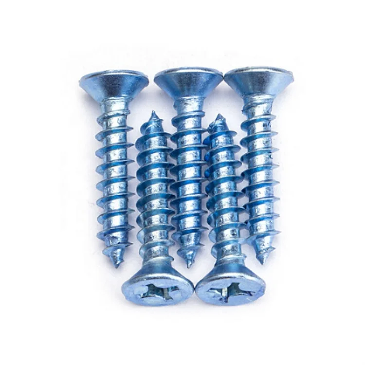 High Reputation Stainless Steel 304 Cross Flat Head Self-tapping Screws Recessed Tapping in Stock