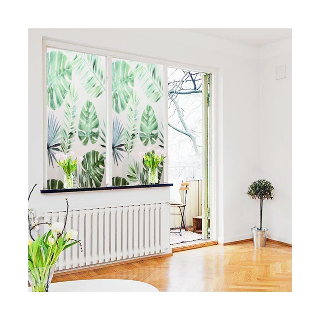 17.7'x 59' Self-adhesive Privacy Protection Frosted No Glue PP Static Window Film for home office