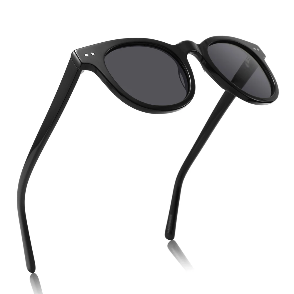 2023 Trendy Retro Acetate Eyewear Frame  UV400 Polarized Mirror Shades Sunglasses For Men Women