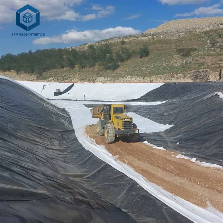 Geo membrane HDPE Dam Liner 1.5mm for Dam Pond Project in Zimbabwe