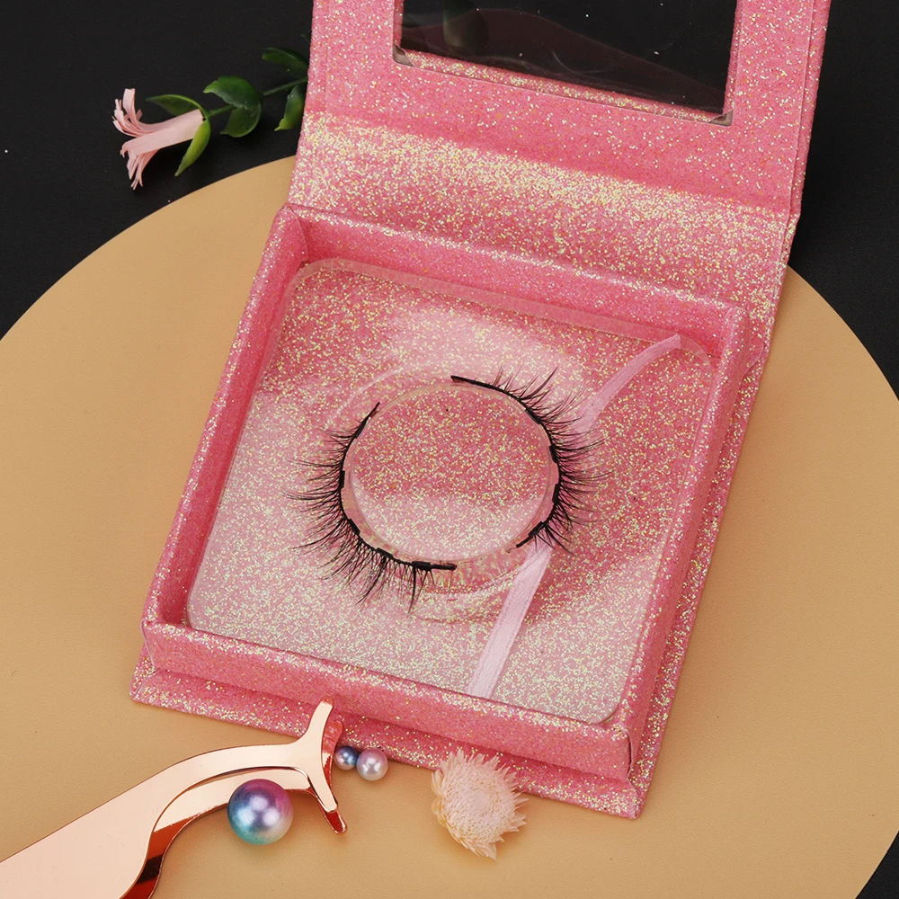 Private Label Magnetic Eye Lashes 5 Magnet Synthetic Magnetic Eyelashes With Eyeliner kit