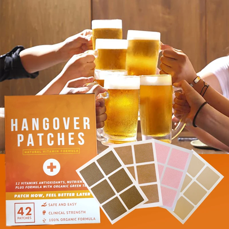Drunk Energy Refresh Hangover Prevention Patch Help Prevent Hangovers Vitamin B12 Transdremal Patches