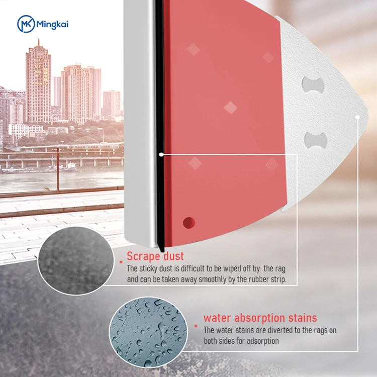 , Squeegee Luxury Window Cleaner Cleaning Utility Water Injection Model Glass Hot Selling 15-26mm Thickn Ickness Red,blue