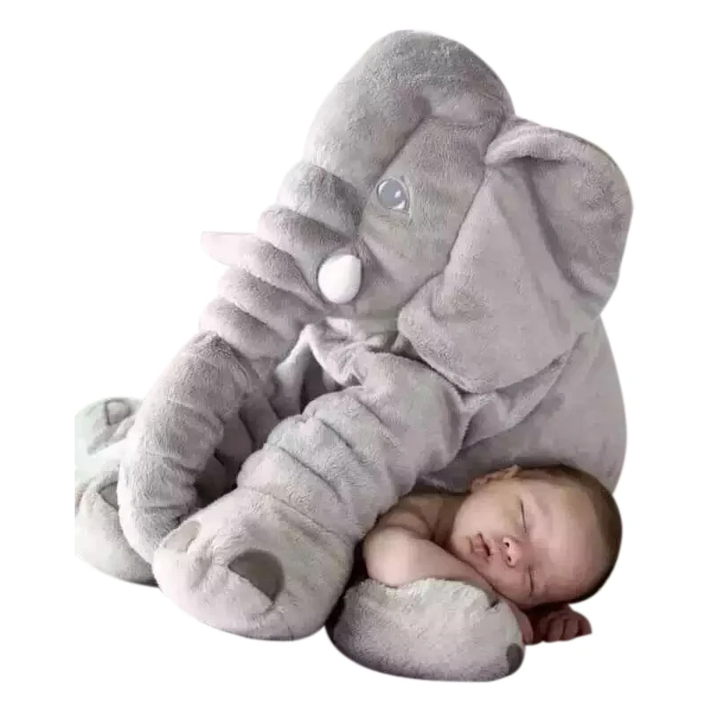 
2020 Wholesale 40cm/60cm Baby Toys Pillow Cushion Stuffed Pink Soft Large Doll Elephant Plush Toy 