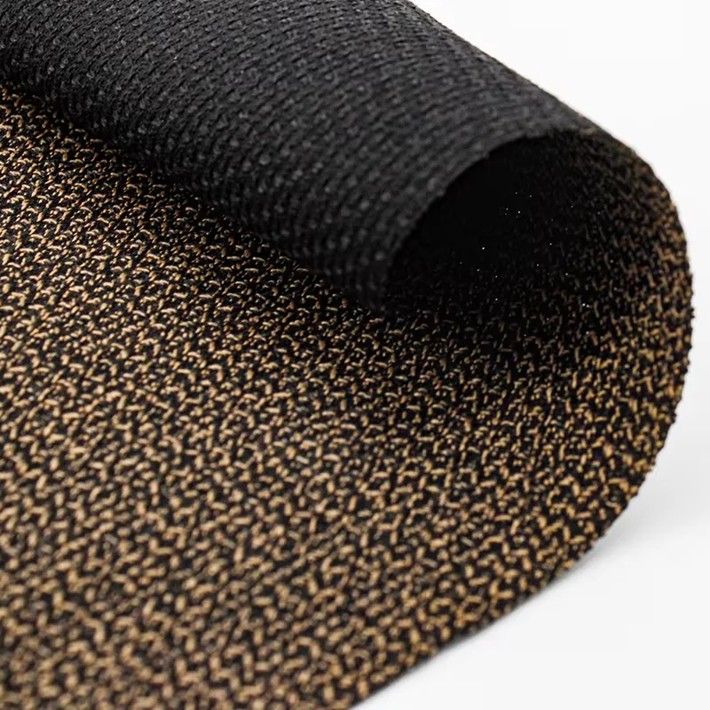 Level 3 Abrasion Resistant Aramid Black Fabric for Industrial Gloves and Upholstery