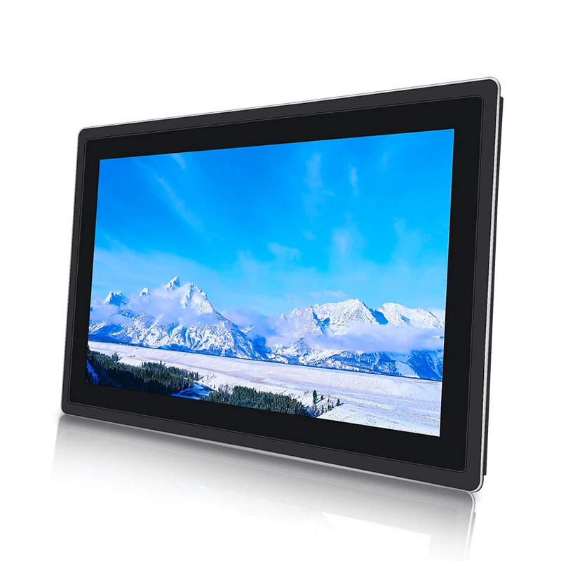 Cheap price 18.5 inch VGA/USB/DVI interface  Embedded Lcd Display capacitive touch screen monitor with LED Light