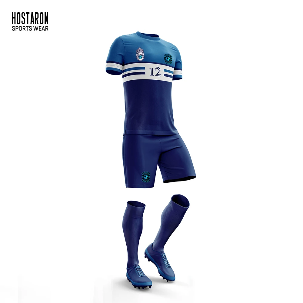 HOSTARON OEM Custom Sublimated Green Soccer Jersey Kits Breathable Quick Dry Football Jersey Team Uniforms Full Sets For Men