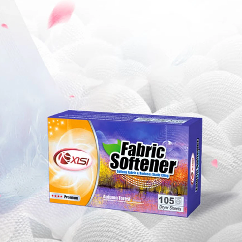 Fabric Softener Sheet Nonwoven Detergent Sheet New Type Private Label Laundry Dryer Sheets