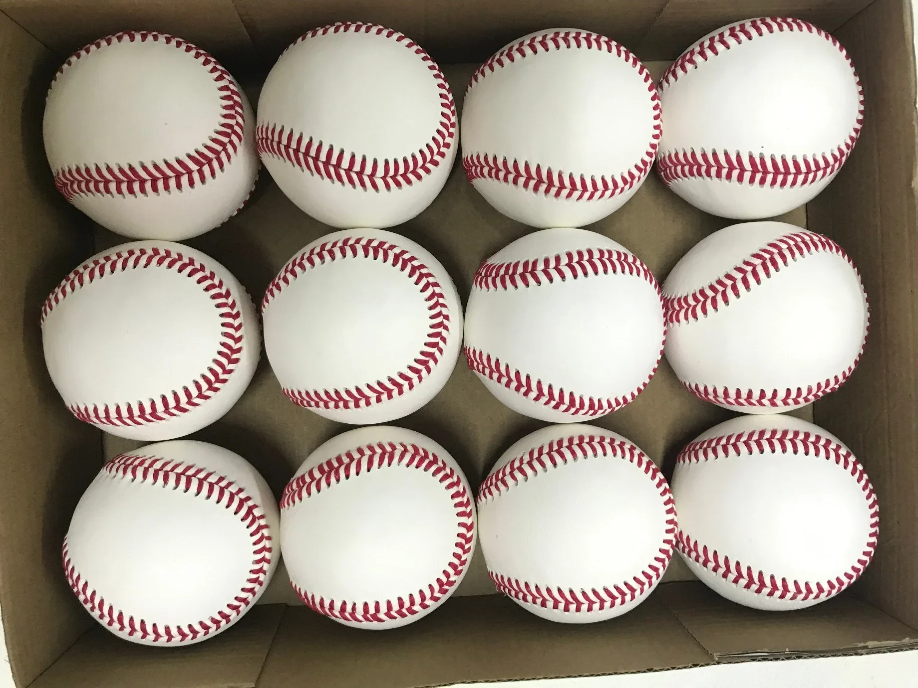 New White Baseball Training Base Ball Softball Exercise Sport Team Game Hard/Soft Baseball Balls
